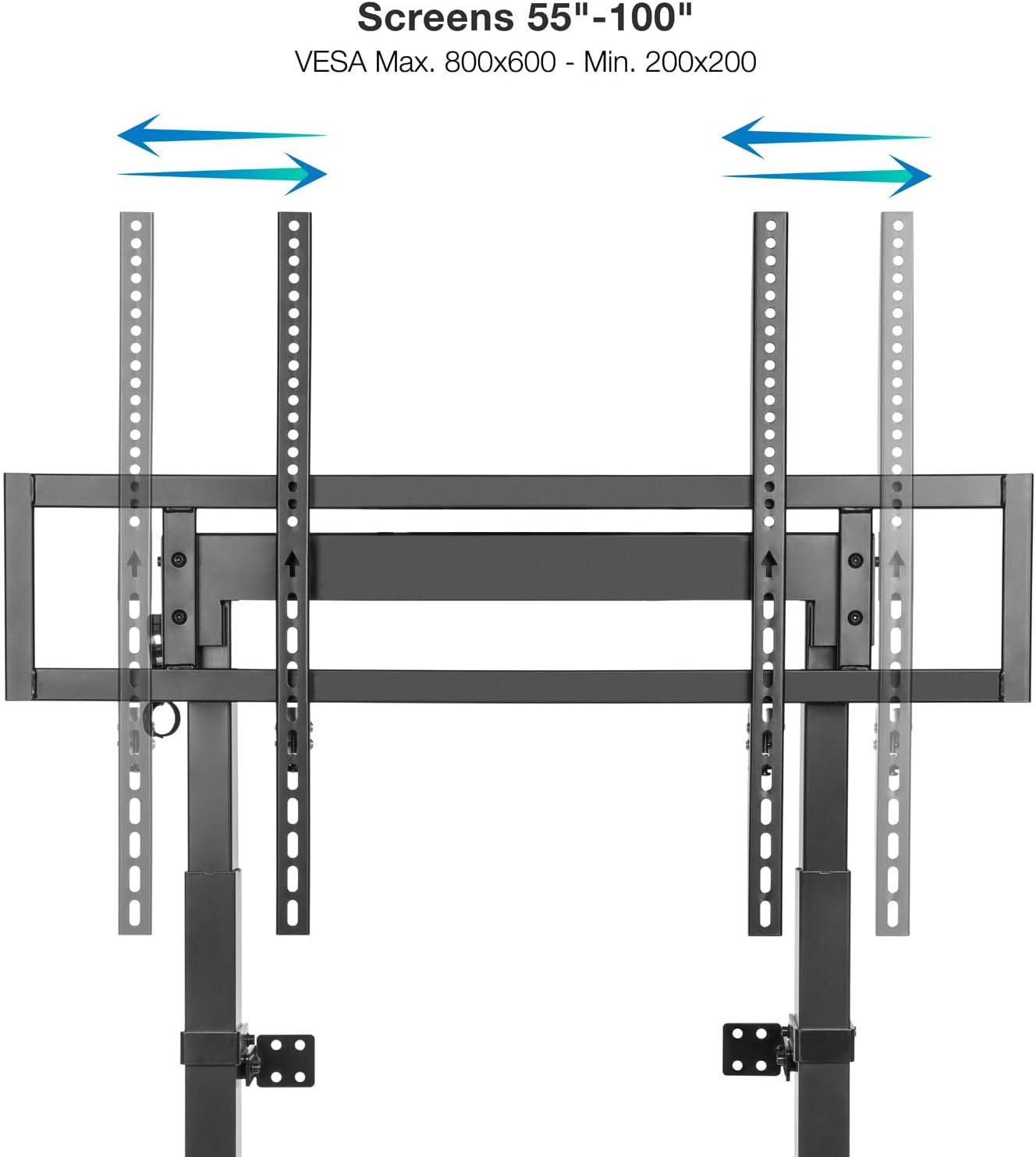 Suporte de Parede Fixo/ Chão TooQ HIPERIÓN FS2280M-B para TV de 55-100"/ até 120kg - Imagem 5