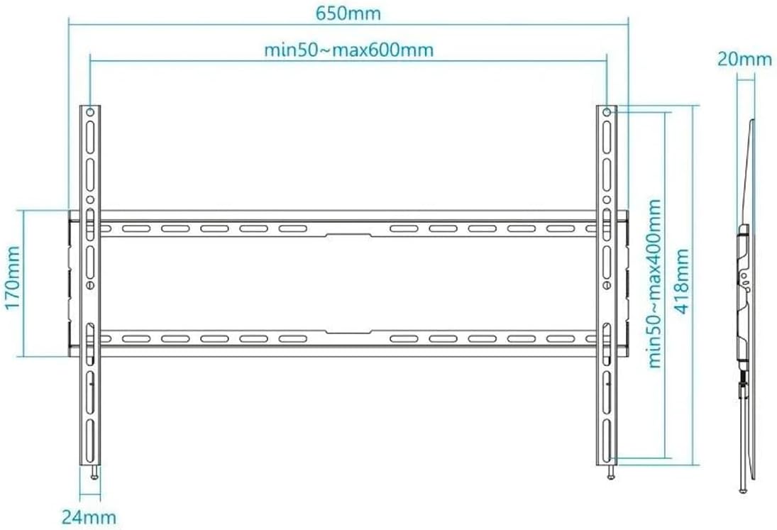 Suporte de Parede Fixo TooQ LP1080F-B para TV de 37-80"/ até 45kg - Imagem 5