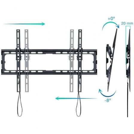 Suporte de Parede Fixo/ Inclinável TooQ LP1081T-B para TV de 37-80"/ até 45kg - Imagem 2