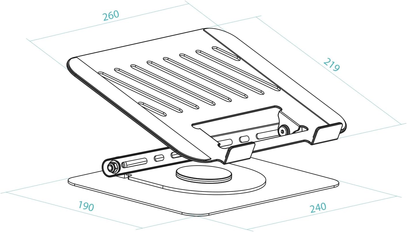 Suporte TooQ PH-DAFNE-G para Portátil/ Tablet até 17" - Imagem 10