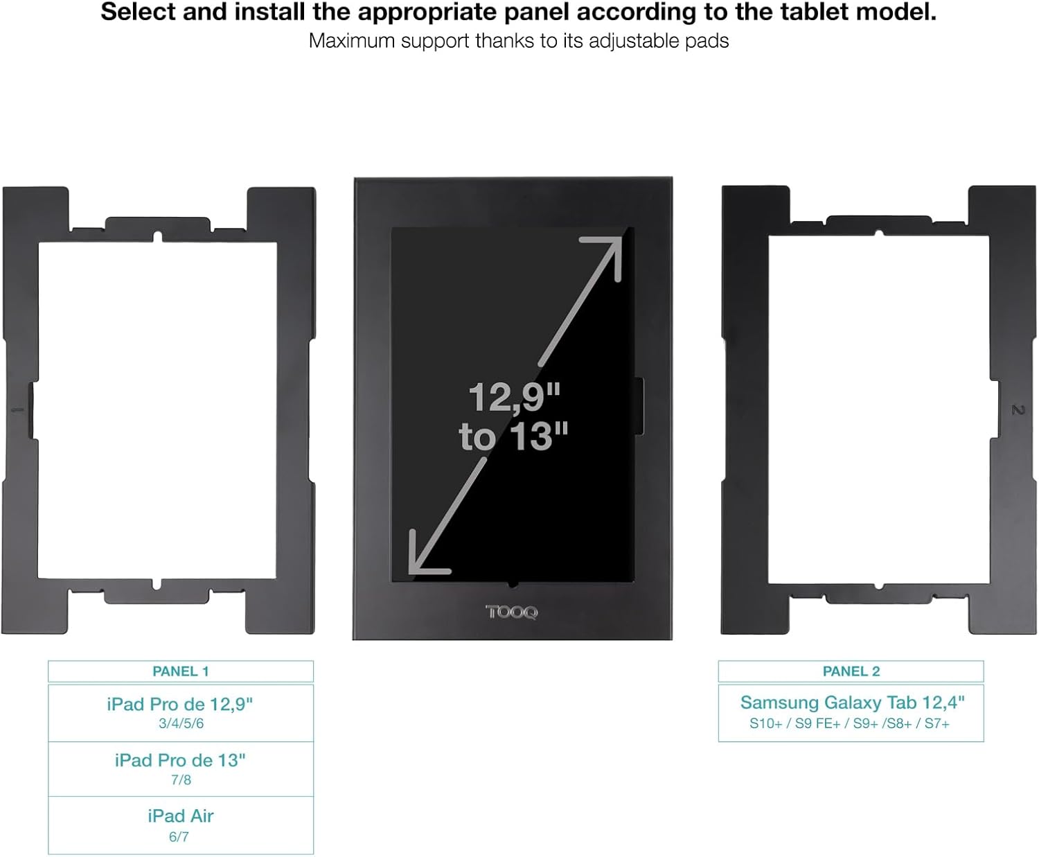Suporte Antirroubo para Tablet TooQ TQATTE2601-M-B/ Preto - Imagem 3