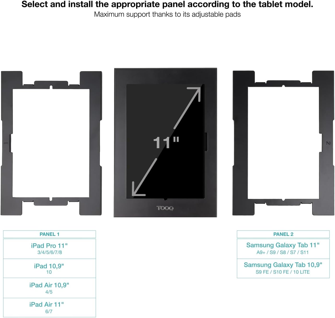 Moldura Antirroubo para Tablet TooQ TQATTE2601-S-B/ Preto - Imagem 3