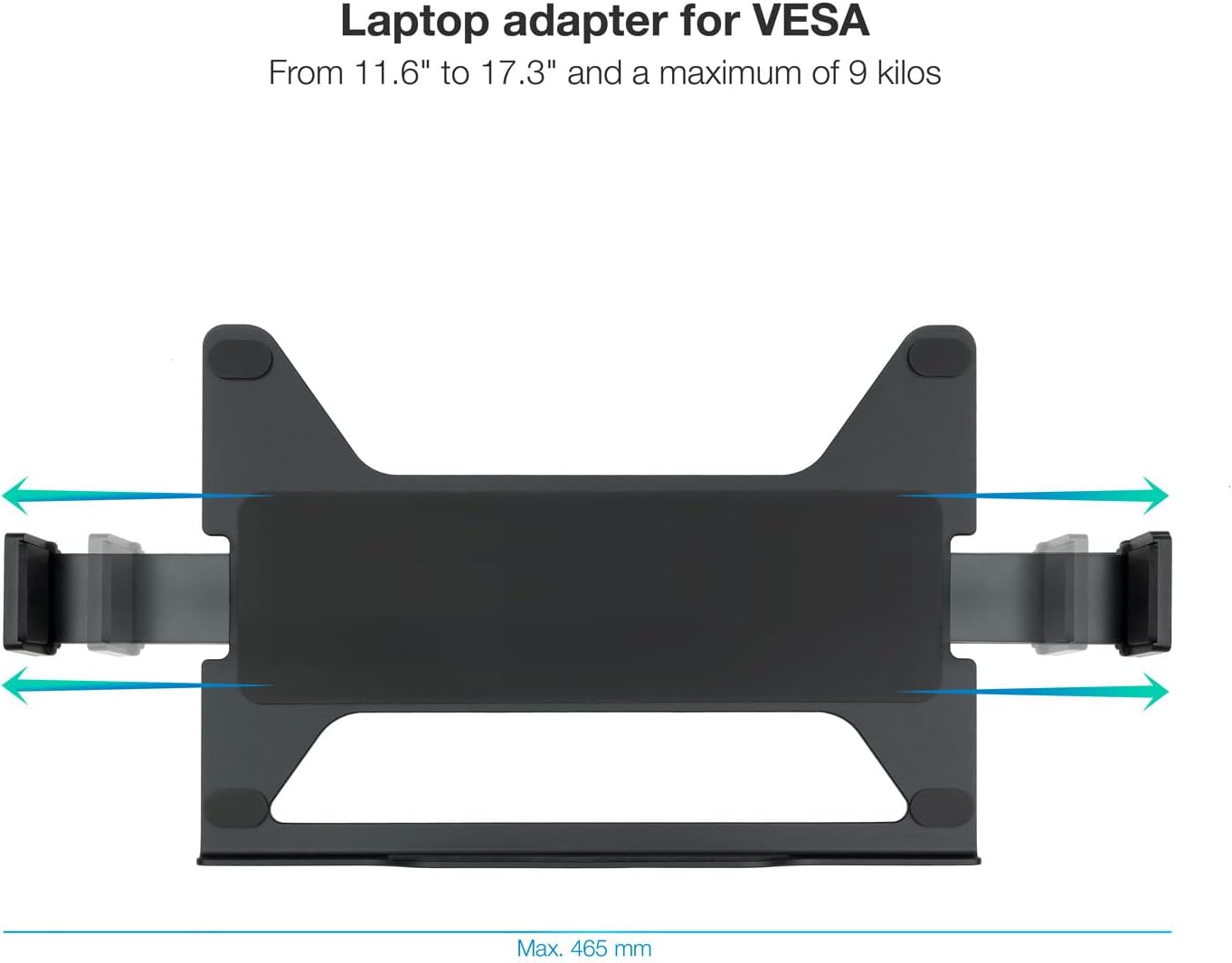 Suporte TOOQ TQLH1117-B para Portáteis 11.6" a 17.3" VESA 75x75 até 9kg Preto - Imagem 2