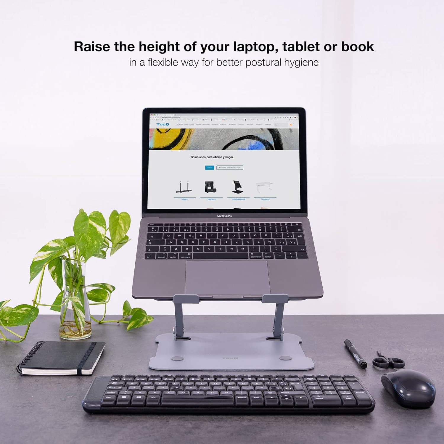 Suporte TooQ TQLRS0012-AL-G para Portáteis até 17.3" - Imagem 5