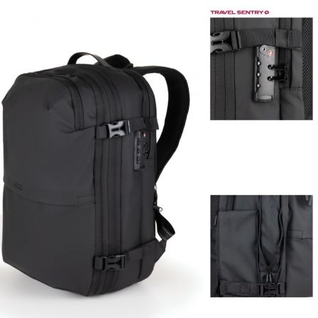 Mochila TooQ TQBP-V101-BK/ Capacidade 30-55L/ Preta/ Inclui Bomba de Ar - Imagem 2