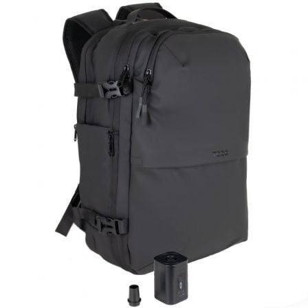 Mochila TooQ TQBP-V101-BK/ Capacidade 30-55L/ Preta/ Inclui Bomba de Ar