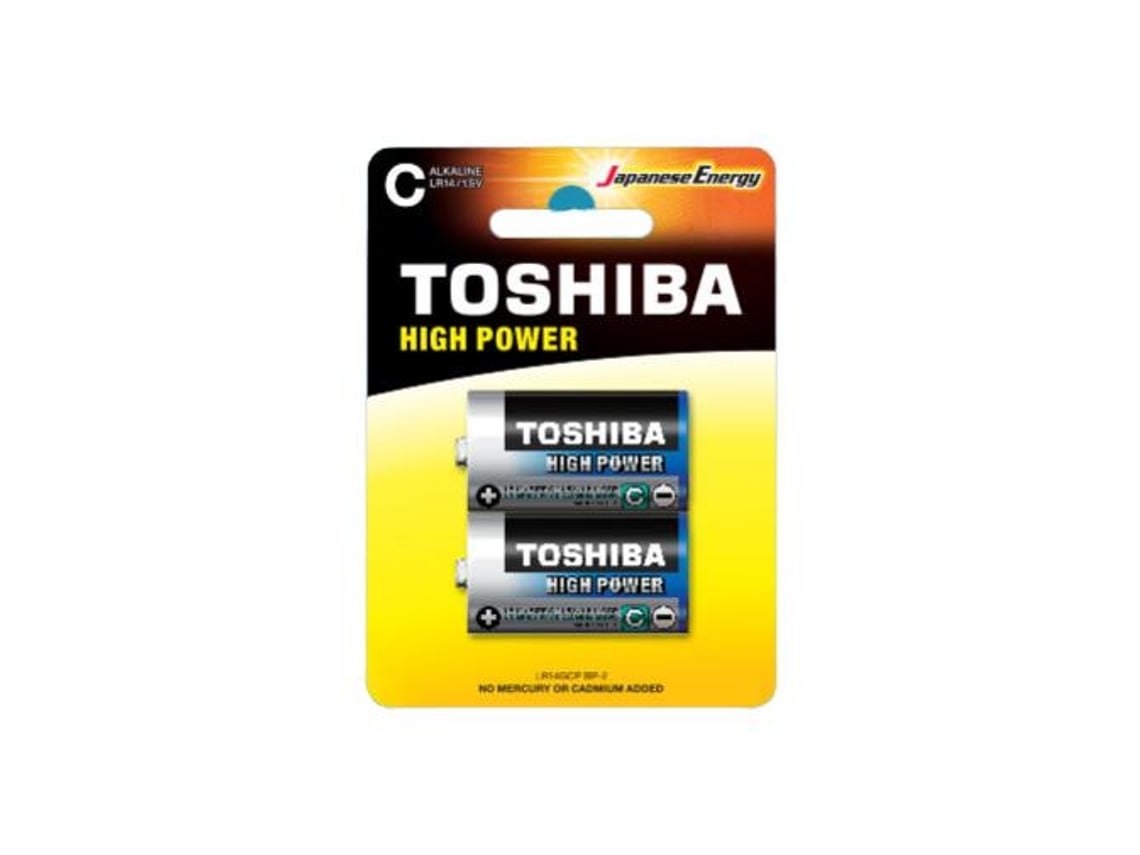 Pack de 2 Pilhas C 2 Toshiba LR14/ 1.5V/ Alcalinas - Imagem 3