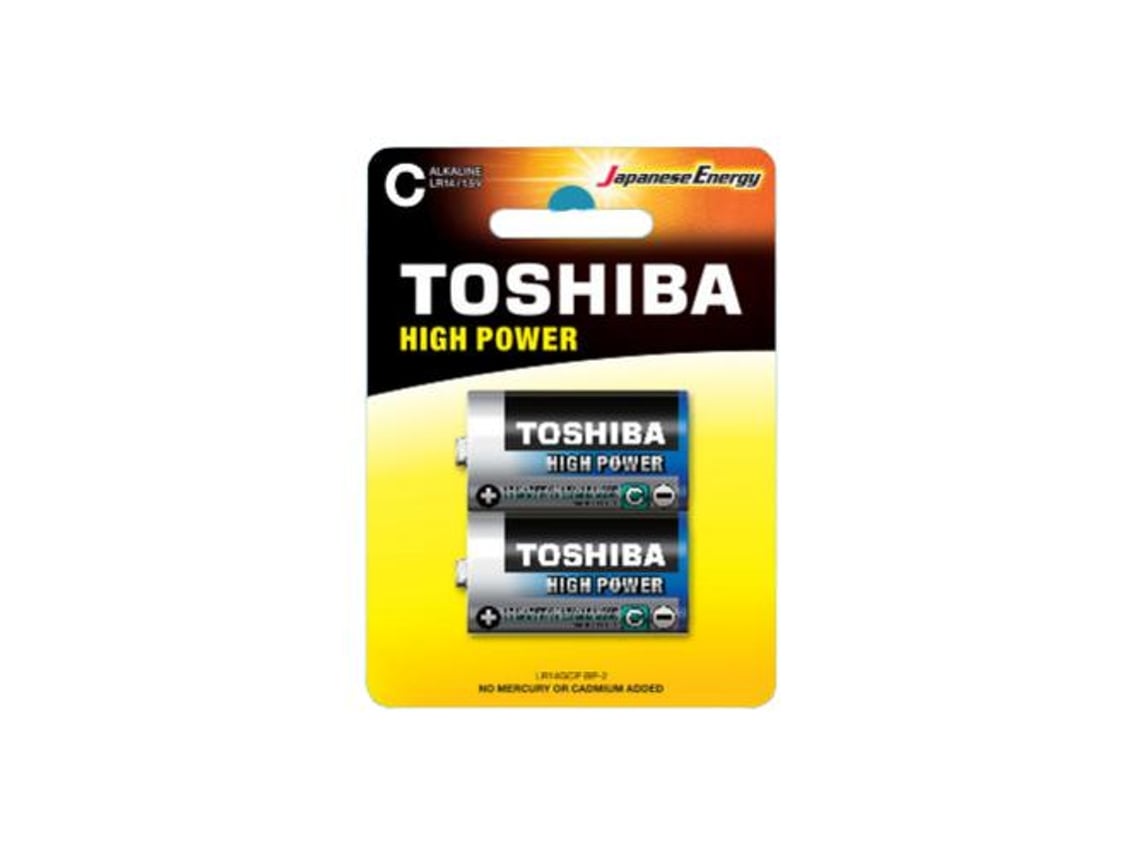 Pack de 2 Pilhas C 2 Toshiba LR14/ 1.5V/ Alcalinas - Imagem 2
