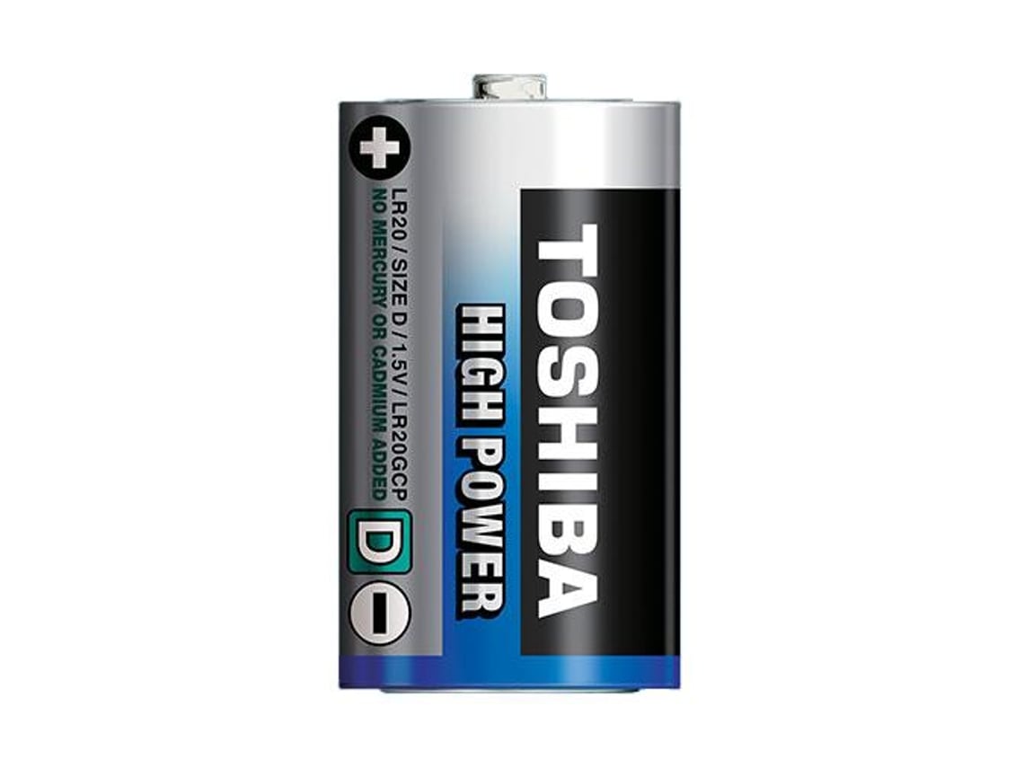 Pack de 2 Pilhas D 2 Toshiba LR20/ 1.5V/ Alcalinas