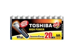 Pack de 20 Pilhas AAA Toshiba High Power LR03/ 1.5V/ Alcalinas - Imagem 2