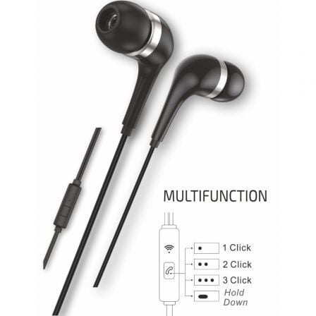 Auscultadores Intrauditivos Tech One Tech earTECH TEC1305/ com Microfone/ USB Tipo-C/ Pretos - Imagem 3