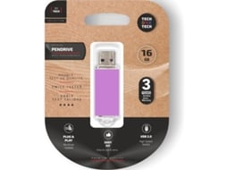 Pendrive 16GB Tech One Tech Basic USB 2.0/ Roxo Claro - Imagem 2