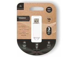 Pendrive 16GB Tech One Tech Basic USB 2.0/ Branco - Imagem 2