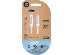 Cabo USB Tipo-C Lightning Tech One Tech TEC2203/ Lightning Macho - USB Tipo-C Macho/ Até 20W/ 480Mbps/ 1m/ Branco - Imagem 2