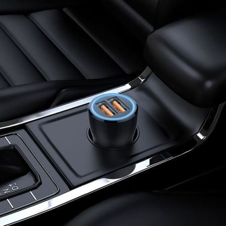 Carregador de Carro Tech One Tech TEC2803/ 2xUSB + Cabo USB Tipo-C/ 12W - Imagem 4