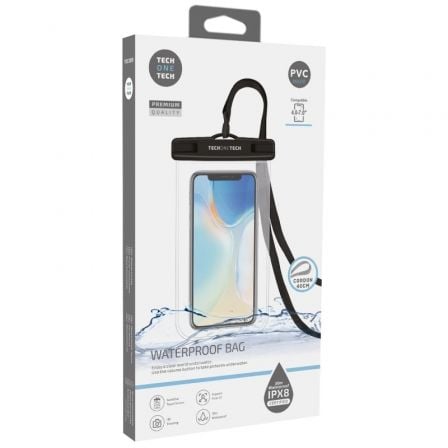 Bolsa Impermeável Tech One Tech TEC2850 para Smartphone até 7" IPX8 30m Preto - Imagem 2