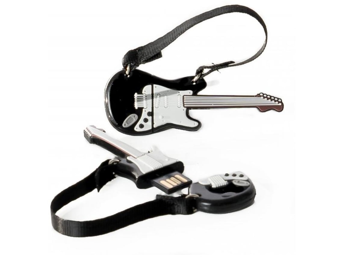 Pens USB 32GB Tech One Tech Guitarra Preto e Branco USB 2.0 - Imagem 2