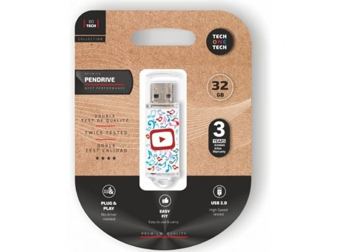 Pendrive 32GB Tech One Tech Vídeo Dream USB 2.0