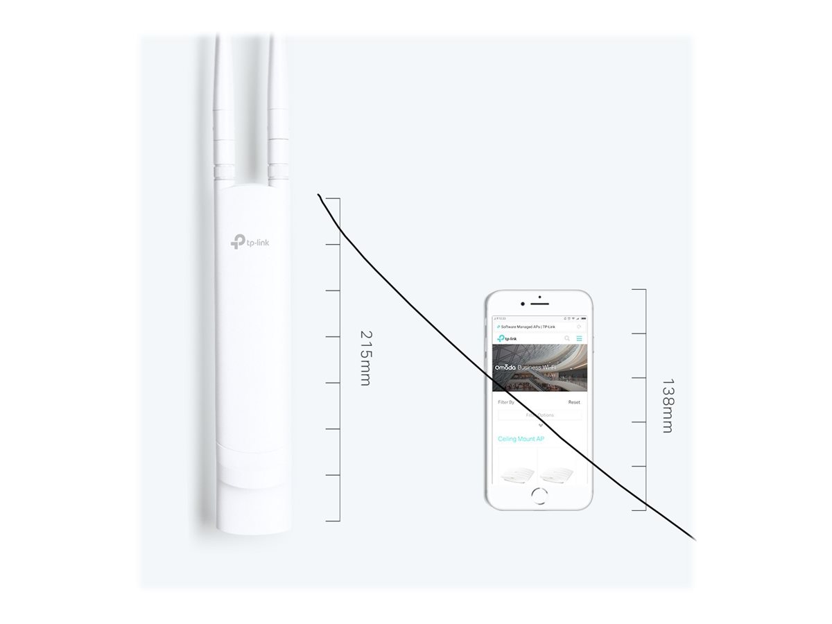 Ponto de Acesso Sem Fios TP-Link Omada EAP110 PoE 300Mbps/ 2.4GHz/ Antenas de 5dBi/ WiFi 802.11n/b/g - Imagem 6