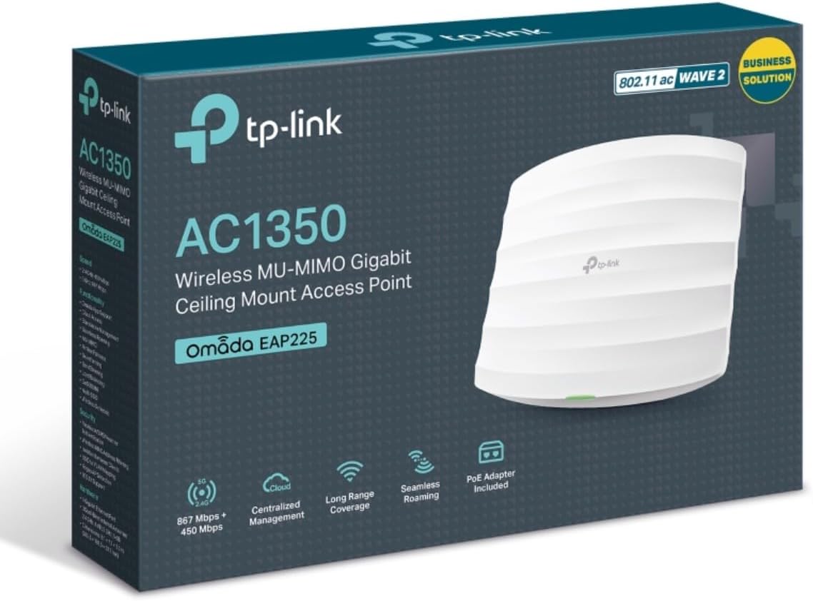 Ponto de Acesso Wireless TP-Link Omada EAP223/ PoE/ 1317Mbps/ 2.4GHz 5GHz/ Antenas de 5dBi/ WiFi 802.11 ac/n/g/b/a - Imagem 5