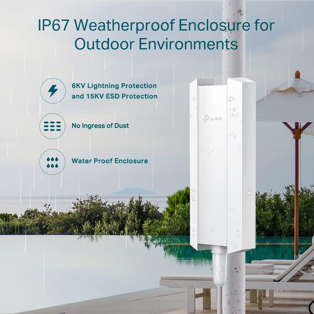 Ponto de Acesso Sem Fios TP-Link Omada EAP650-OUTDOOR/ WiFi 6/ PoE+/ 3000Mbps/ 2.4GHz 5GHz/ Antenas de 5dBi/ WiFi 802.11 ax/ac/n/g/b/a - Imagem 6