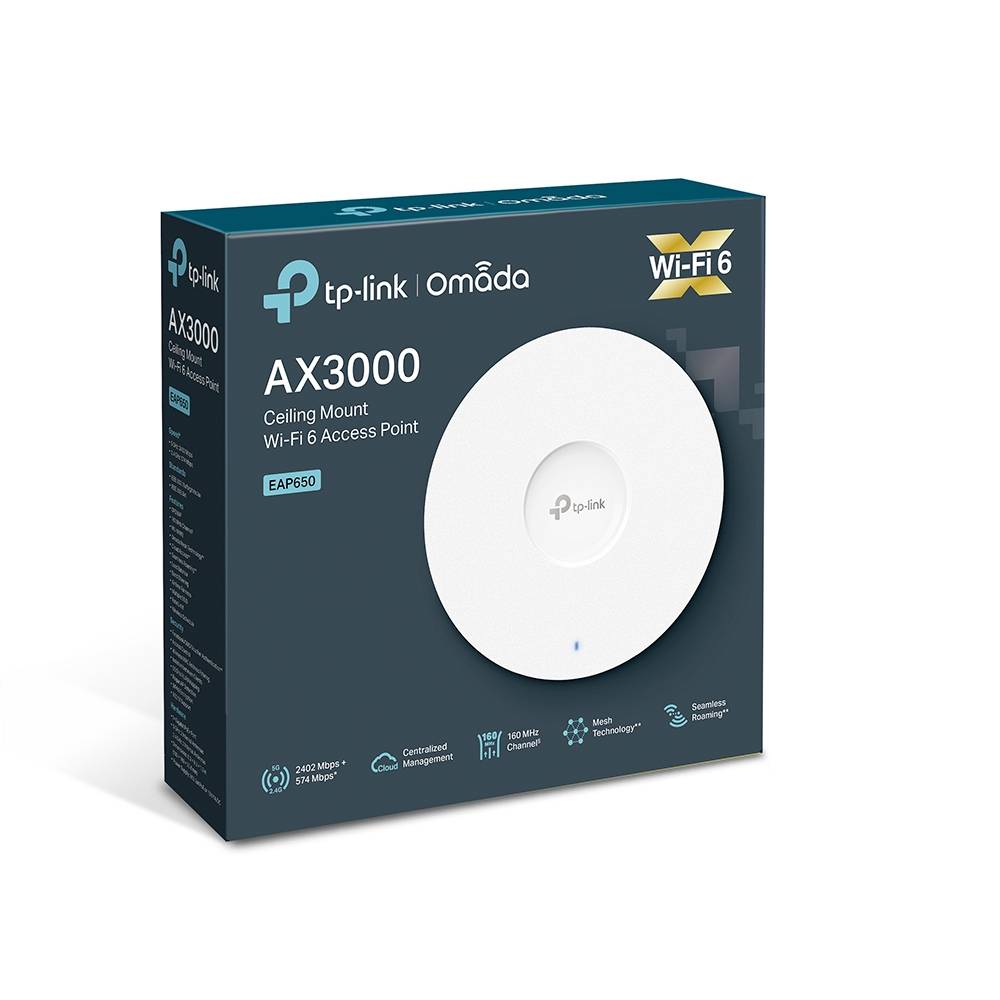 Ponto de Acesso Sem Fios TP-Link Omada EAP650/ WiFi 6/ PoE+/ 2976Mbps/ 2.4GHz 5GHz/ Antenas de 5dBi/ WiFi 802.11 ax/ac/a/n/b/g - Imagem 11