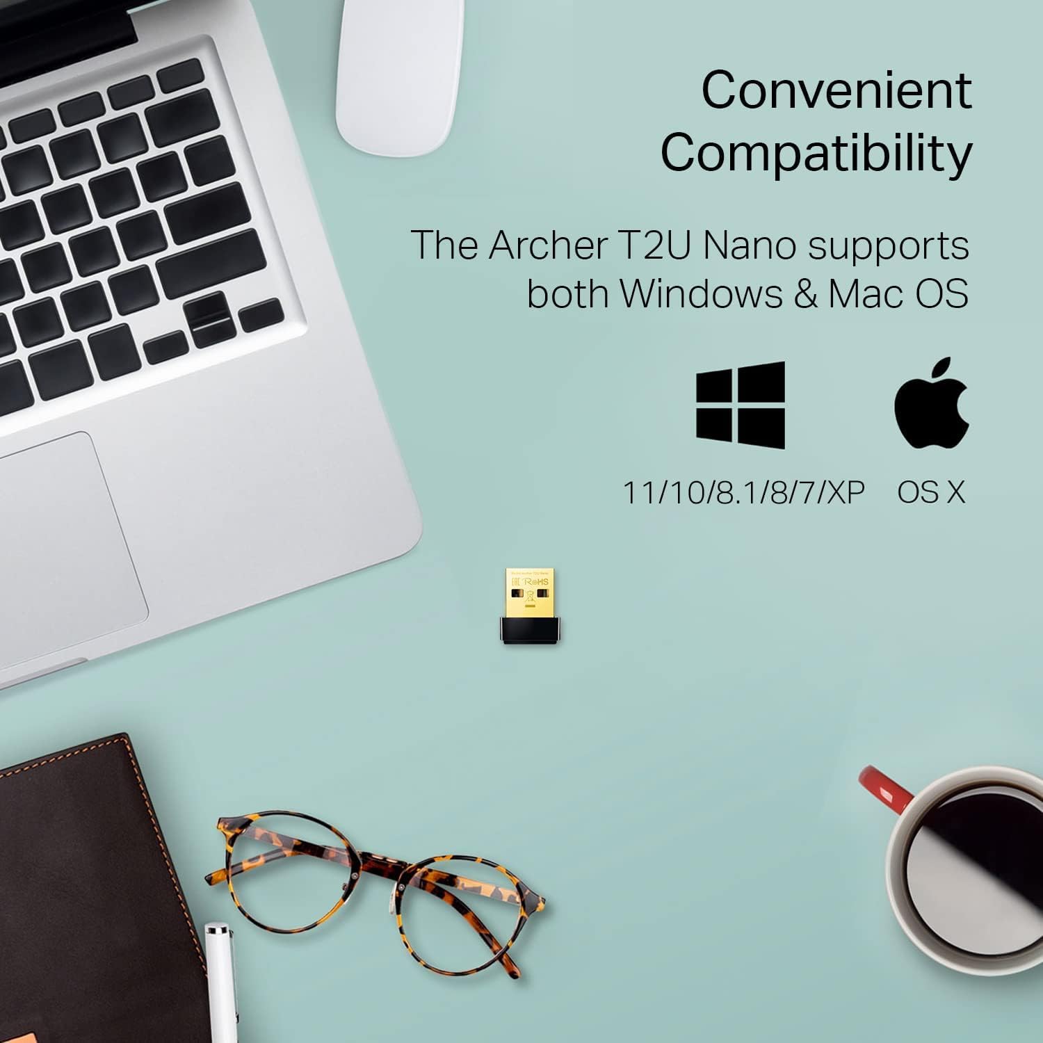 Adaptador USB - WiFi TP-Link Archer T2U Nano/ 600Mbps - Imagem 3