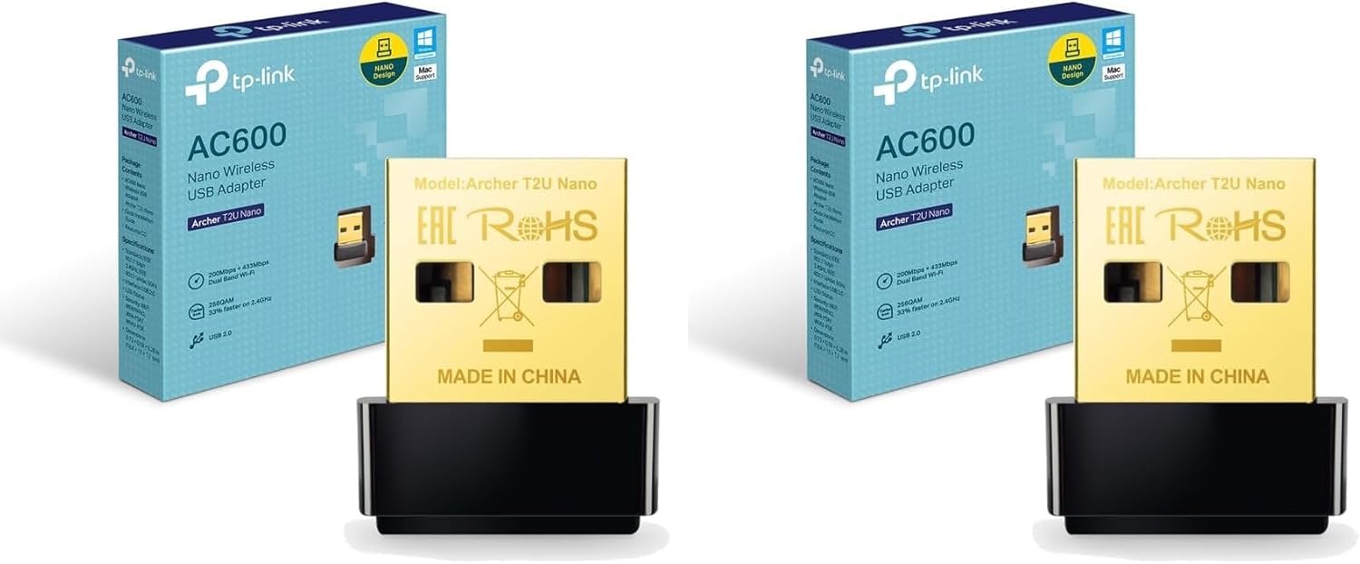Adaptador USB - WiFi TP-Link Archer T2U Nano/ 600Mbps