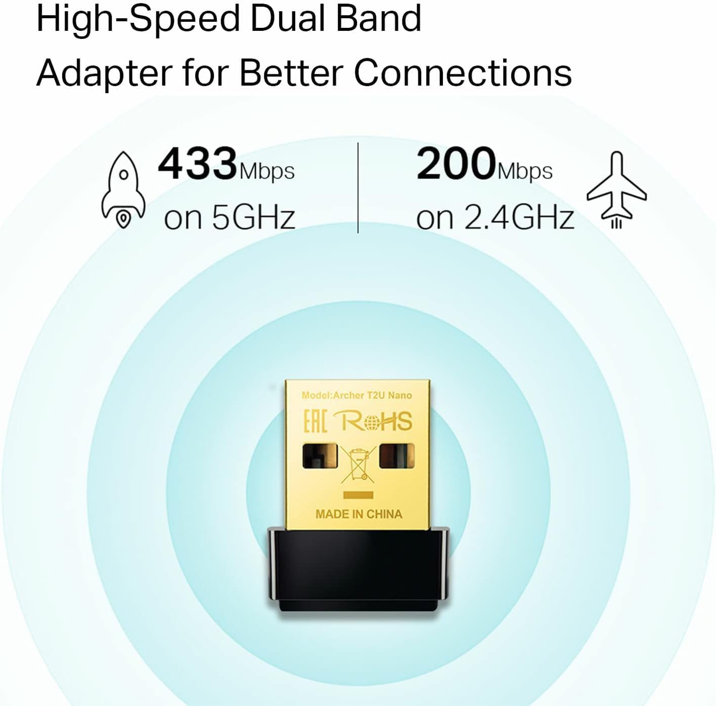 Adaptador USB - WiFi TP-Link Archer T2U Nano/ 600Mbps - Imagem 2