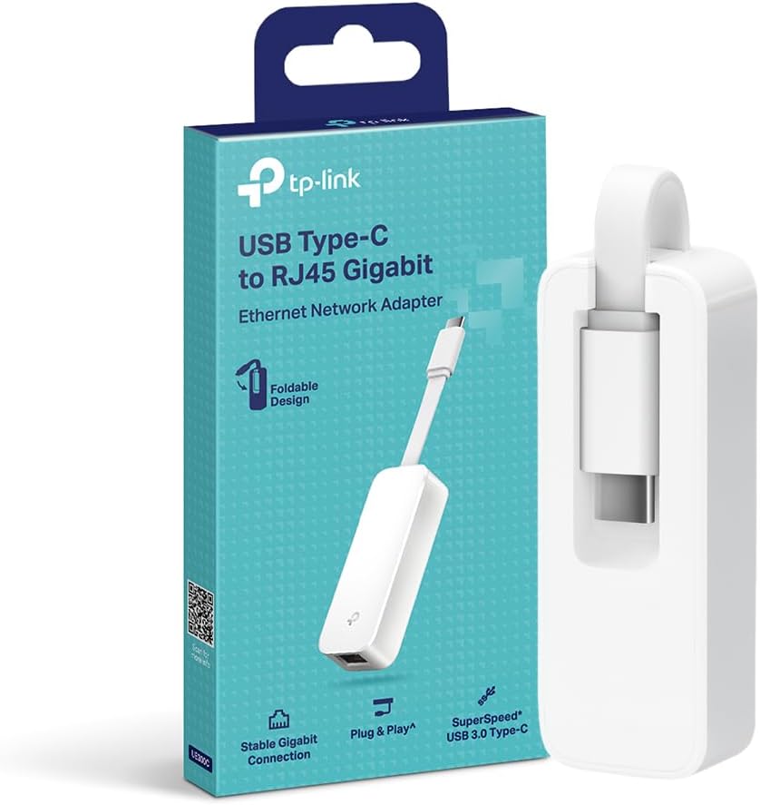 Adaptador USB Tipo-C - RJ45 Gigabit Ethernet TP-Link UE300C/ 1000Mbps - Imagem 1