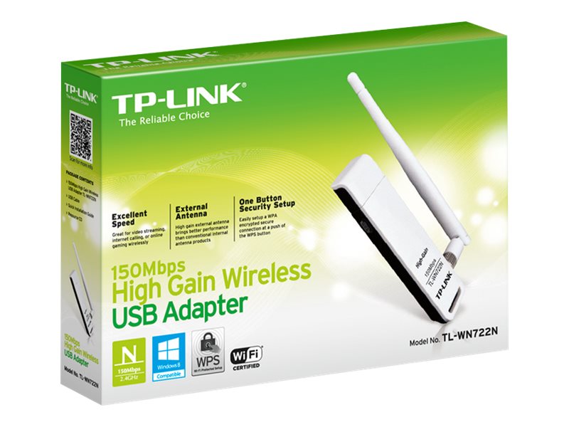 Adaptador USB - WiFi TP-Link TL-WN722N/ 150Mbps