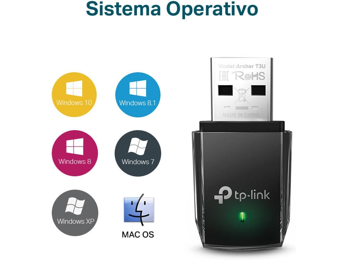 Mini Adaptador USB - WiFi TP-Link Archer T3U AC1300/ 1300Mbps - Imagem 4