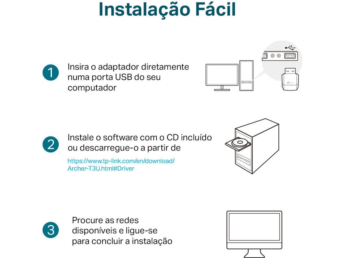 Mini Adaptador USB - WiFi TP-Link Archer T3U AC1300/ 1300Mbps - Imagem 7