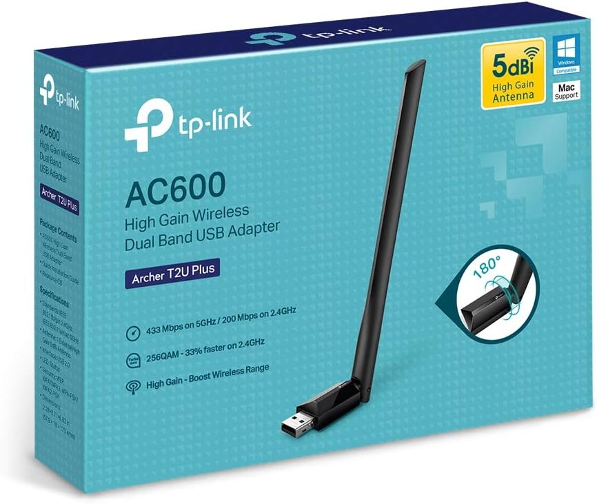 Adaptador USB - WiFi TP-Link Archer T2U Plus/ 600Mbps - Imagem 7