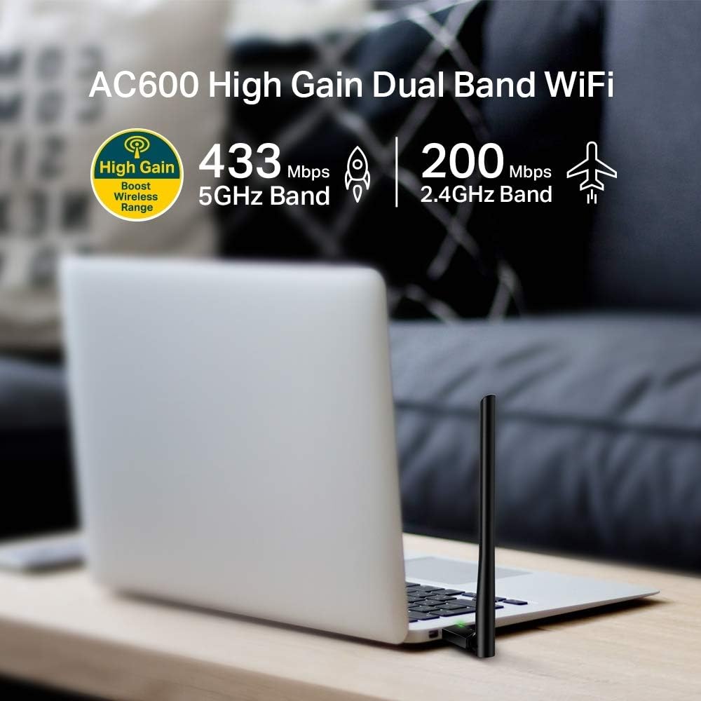 Adaptador USB - WiFi TP-Link Archer T2U Plus/ 600Mbps - Imagem 3