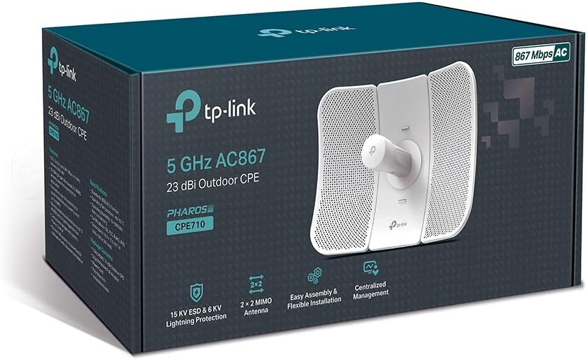 Antena TP-Link CPE710 867Mbps/ 5GHz/ 1 Antena/ WiFi 802.11a/n/ac - Imagem 5