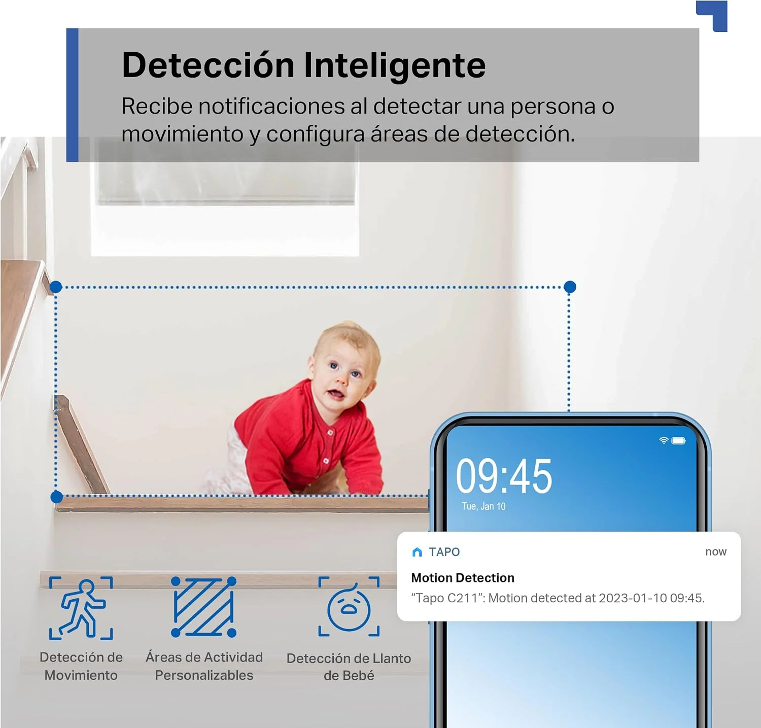 Câmara de Vigilância Wi-Fi TP-Link Tapo C211 2K 3MP 360º Visão Noturna Deteção IA MicroSD até 512GB - Imagem 6