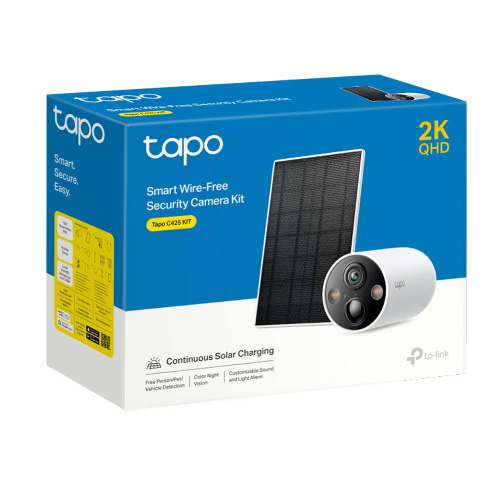 Câmaras de Videovigilância TP-Link Tapo C425 KIT/ Visão Noturna/ Controlo a partir da APP/ Inclui Painel Solar - Imagem 11