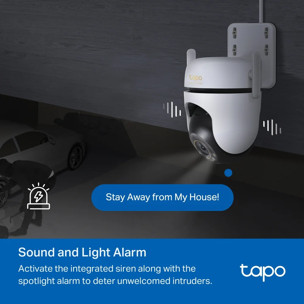 Câmara de Vigilância TP-Link Tapo C530WS Exterior 3K 5MP 360º Visão Noturna Cores IP66 Wi-Fi - Imagem 14