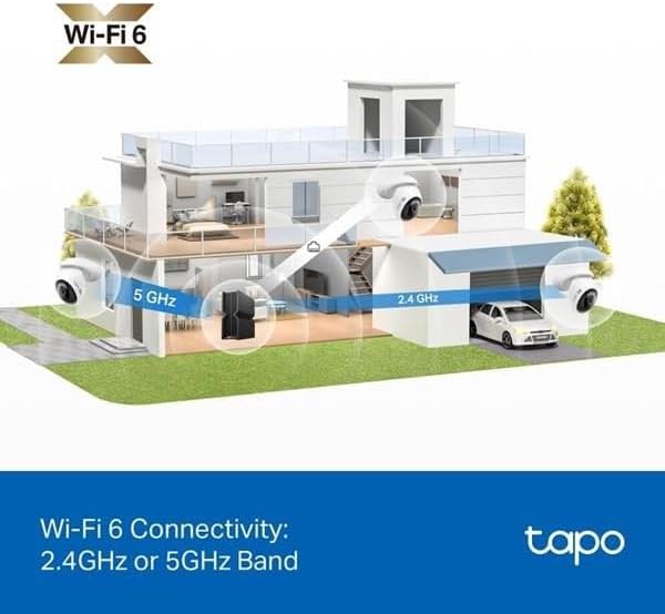 Câmara de Vigilância TP-Link Tapo C560WS 4K 8MP Exterior IP66 Wi-Fi 6 Pan/Tilt Visão Noturna Colorida Starlight Branco - Imagem 9