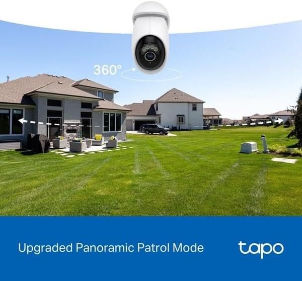 Câmara de Vigilância TP-Link Tapo C560WS 4K 8MP Exterior IP66 Wi-Fi 6 Pan/Tilt Visão Noturna Colorida Starlight Branco - Imagem 8