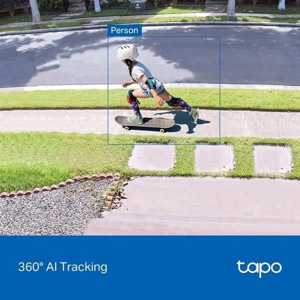Câmara de Vigilância TP-Link Tapo C560WS 4K 8MP Exterior IP66 Wi-Fi 6 Pan/Tilt Visão Noturna Colorida Starlight Branco - Imagem 7
