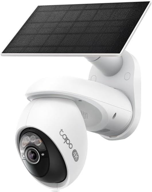 Câmara de Vigilância TP-Link Tapo C660 Kit 4K 8MP 360° Wi-Fi Dual-Band com Painel Solar e Visão Noturna a Cores