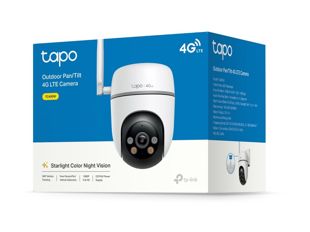 Câmaras de Videovigilância TP-Link Tapo TC40GW/ Visão Nocturna/ Controlo por APP