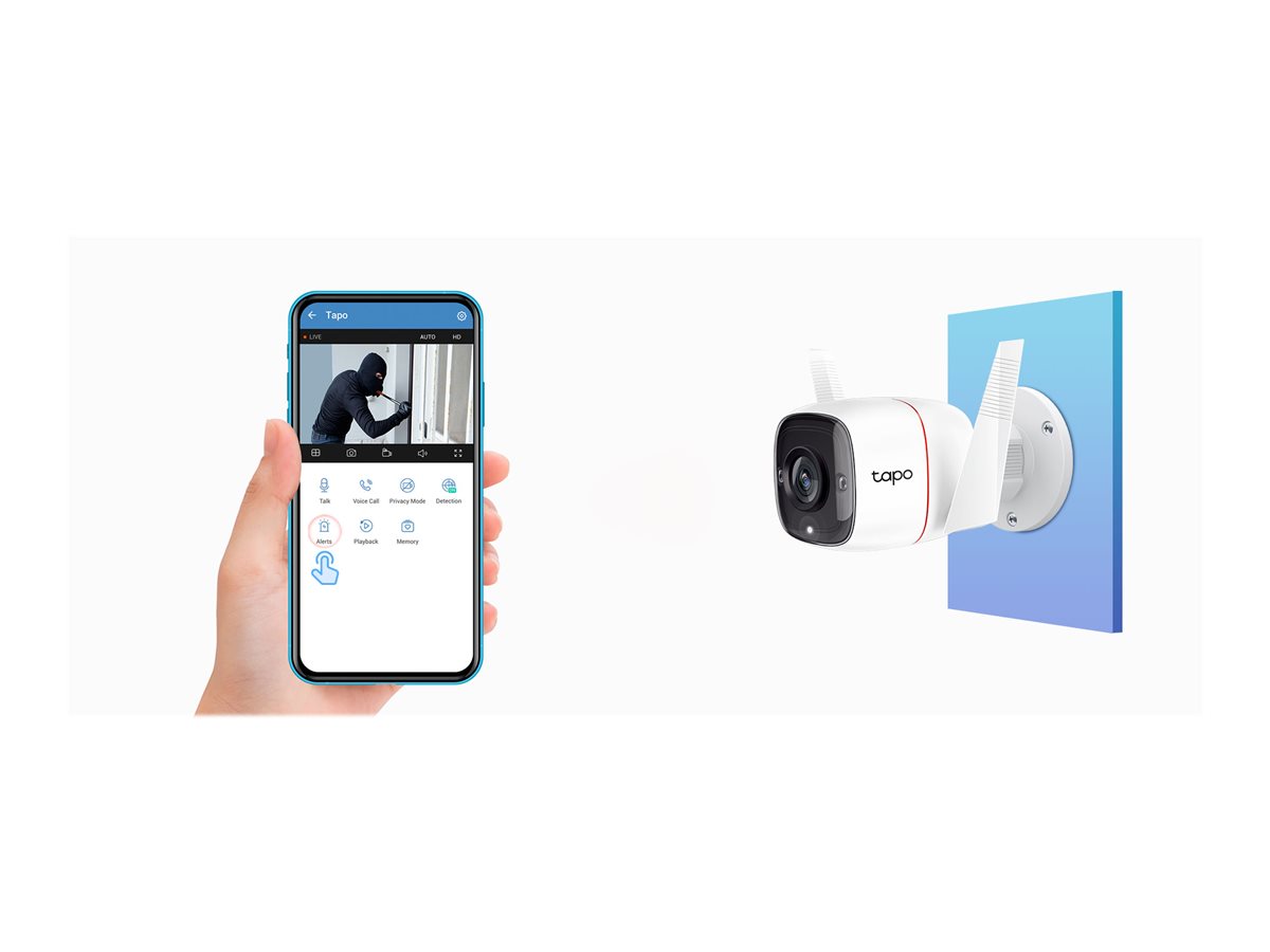 Câmara de Videovigilância TP-Link Tapo TC65/ Visão Noturna/ Controlo via APP - Imagem 5