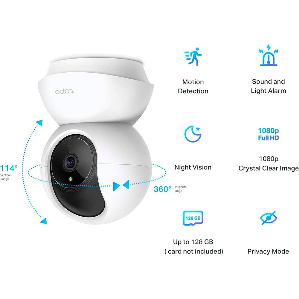 Câmara de Videovigilância TP-Link Tapo TC70/ Visão Noturna/ Controlo desde APP - Imagem 7