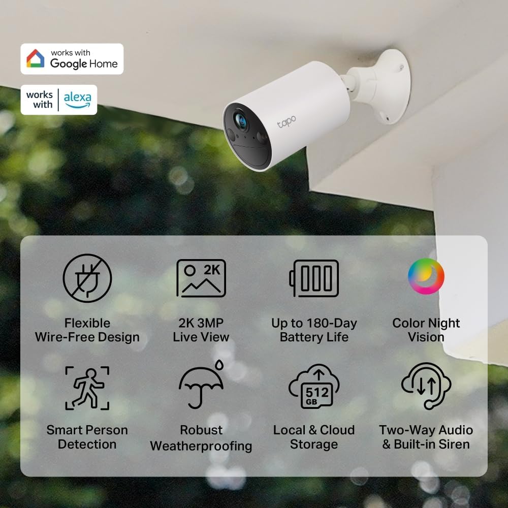 Câmara de Videovigilância TP-Link Tapo TC71/ Visão Noturna/ Controlo desde APP - Imagem 4