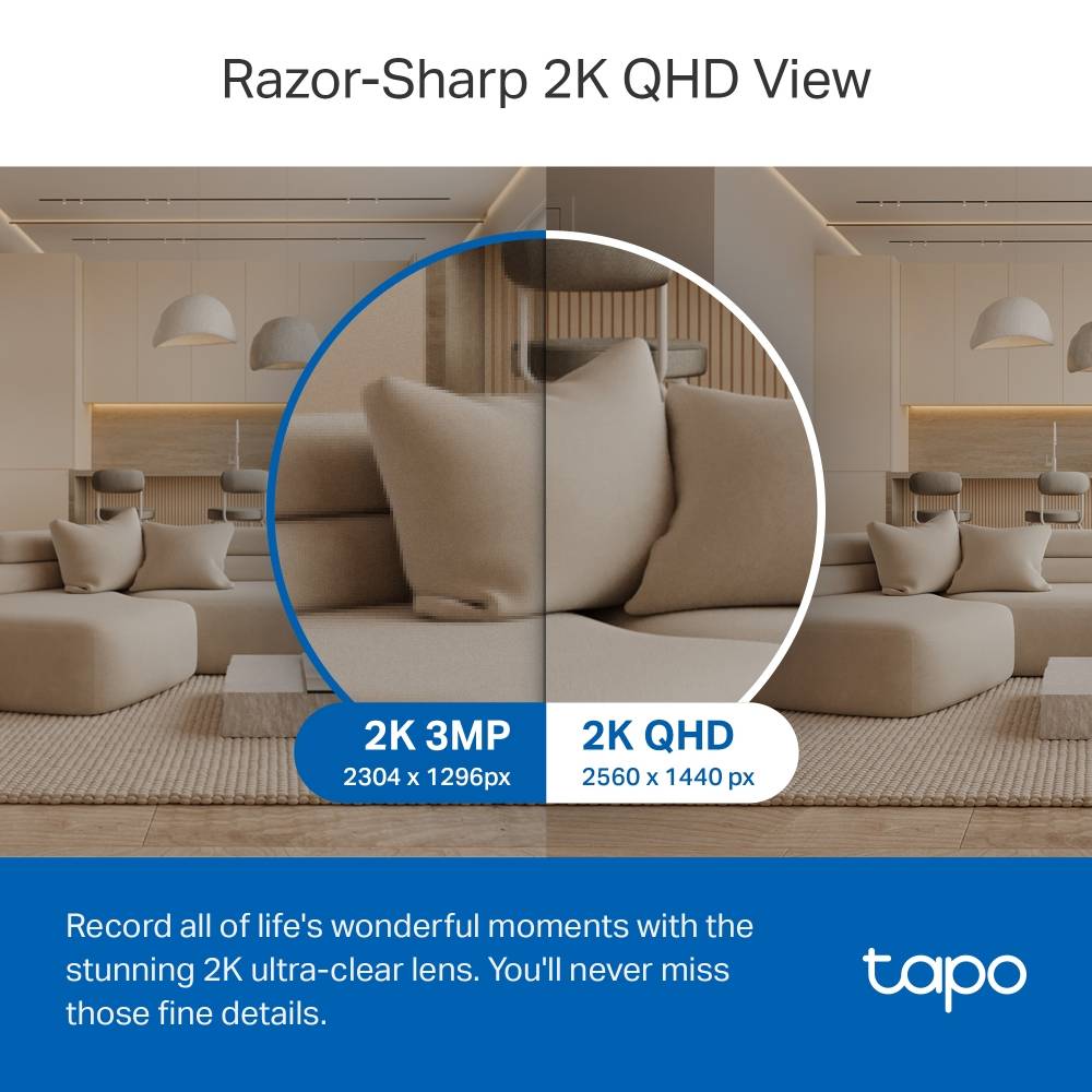 Câmara de Videovigilância TP-Link Tapo TC72/ 360º/ Visão Noturna/ Controlo desde APP - Imagem 3