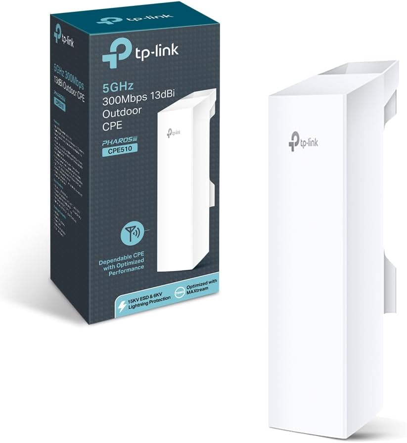 Ponto de Acesso Sem Fios TP-Link CPE510 PoE 300Mbps/ 5GHz/ Antena de 13dBi/ WiFi 802.11n/a