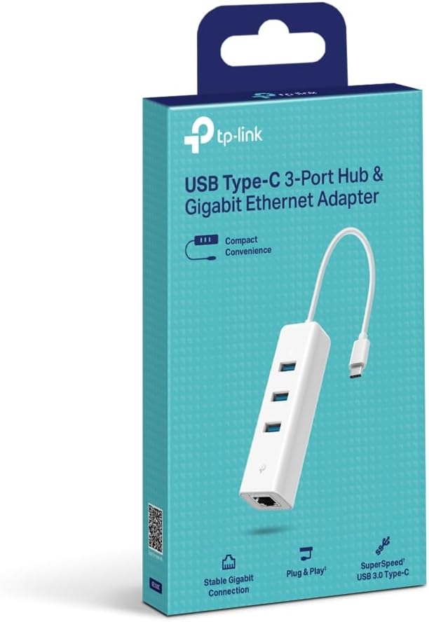 Hub USB Tipo-C 3.0 TP-Link UE330C/ 3xUSB/ 1xRJ45/ Branco - Imagem 5